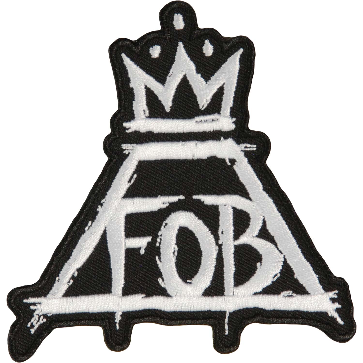 Fall Out Boy Crown Embroidered Patch Front