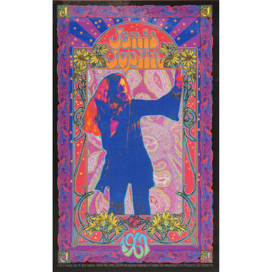 Janis Joplin Poster Sticker Front