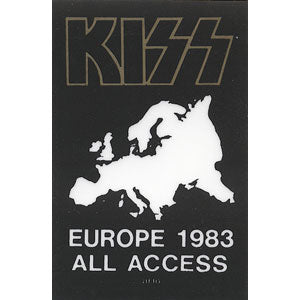 KISS Laminated Backstage Pass Front