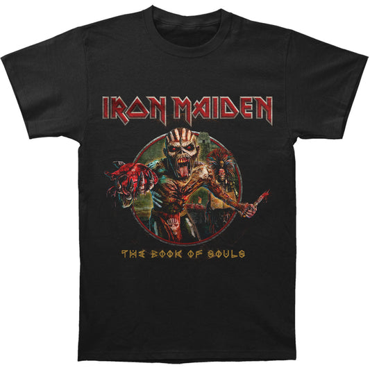 Iron Maiden Book Of Souls Eddie Circle Slim Fit T-shirt Front
