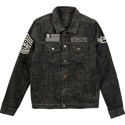 Five Finger Death Punch Eagle Seal Denim Jacket Denim Jacket Front