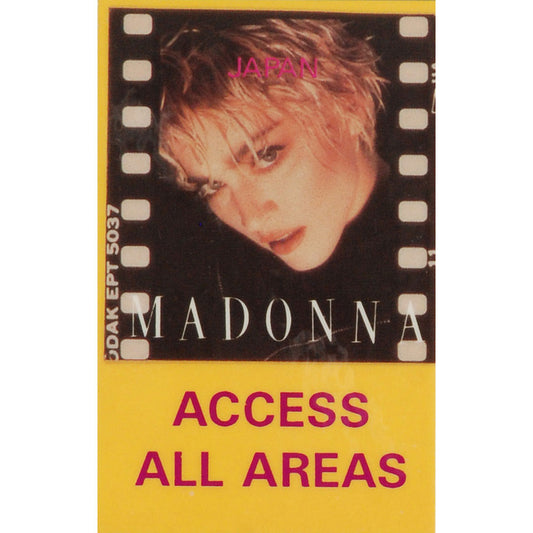 Madonna Laminated Backstage Pass Front
