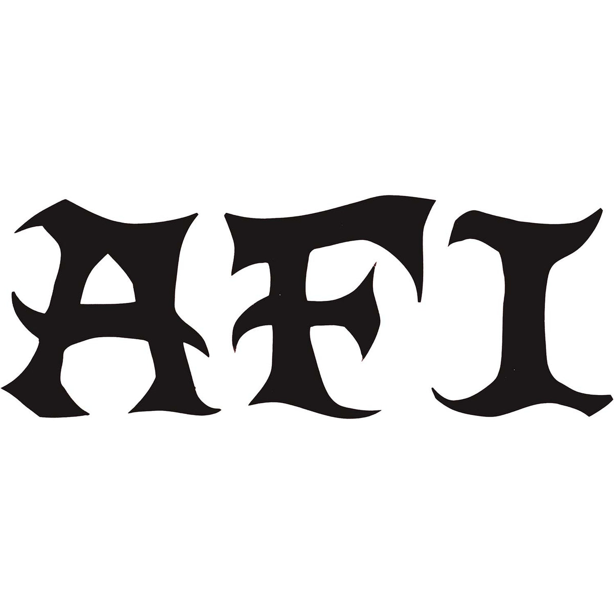 AFI Peel & Rub Sticker Front