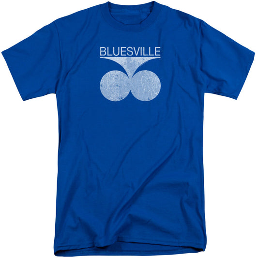 Specialty Records Bluesville Distress Adult T-shirt Tall Front