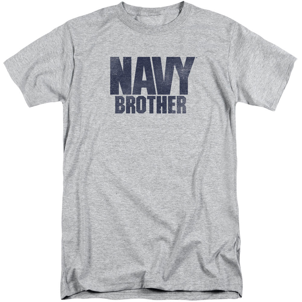 Navy Brother Adult T-shirt Tall