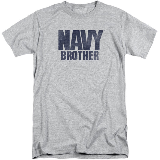 Navy Brother Adult T-shirt Tall