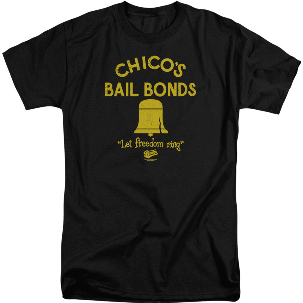 Bad News Bears Chico's Bail Bonds Adult T-shirt Tall Front