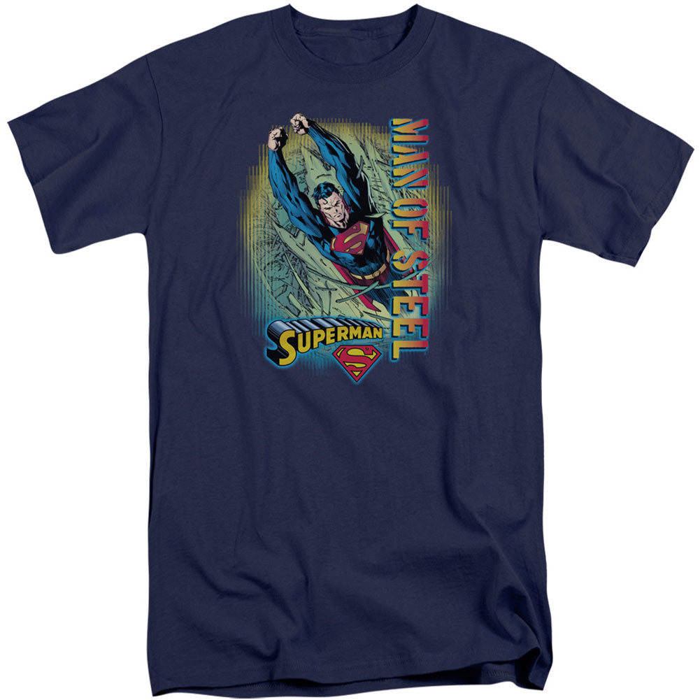 Superman Breakthrough Adult T-shirt Tall