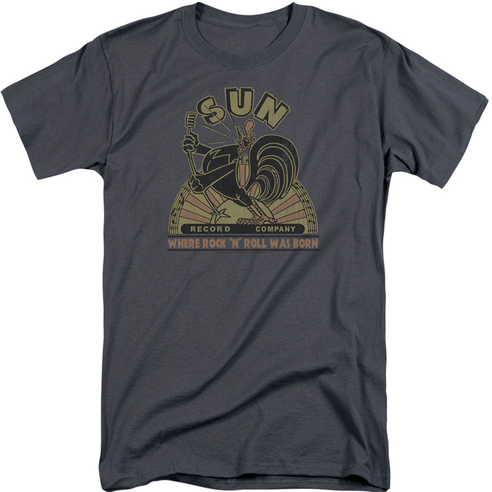 Sun Records Sun Rooster Adult T-shirt Tall Front