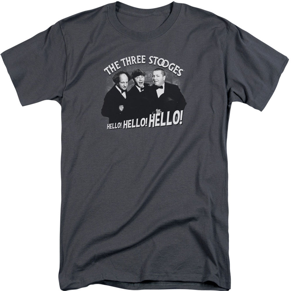 Three Stooges Hello Again Adult T-shirt Tall