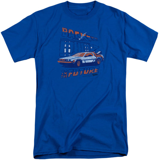 Back To The Future Ligtning Strikes Adult T-shirt Tall