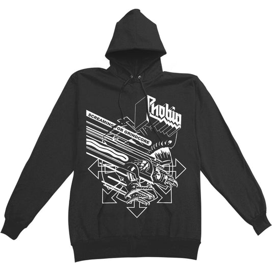 Phobia Screaming For Grindcore Hooded Sweatshirt Front