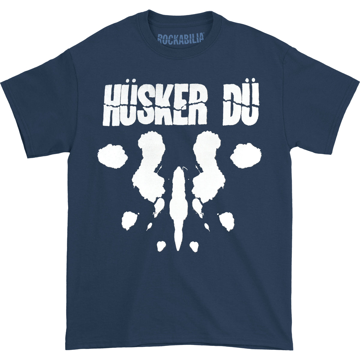 Husker Du Everything Falls Apart (Navy) Slim Fit T-shirt Front