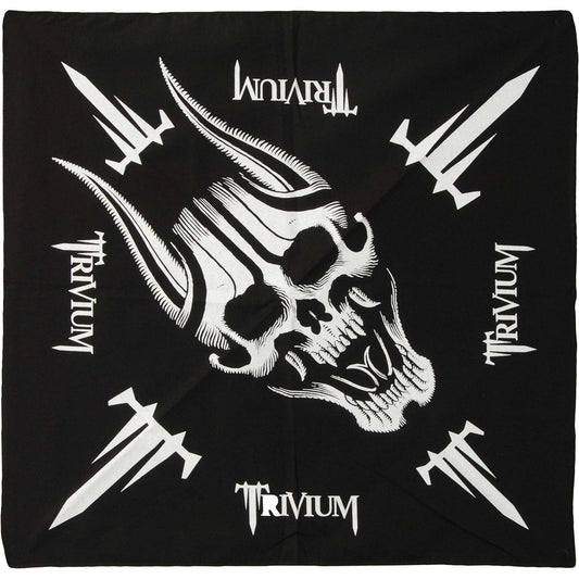 Trivium Screaming Skull Bandana Front