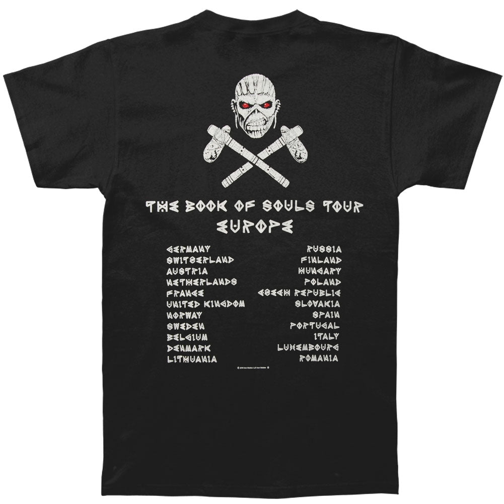 Iron Maiden Book Of Souls European Tour V.1 T-shirt Back
