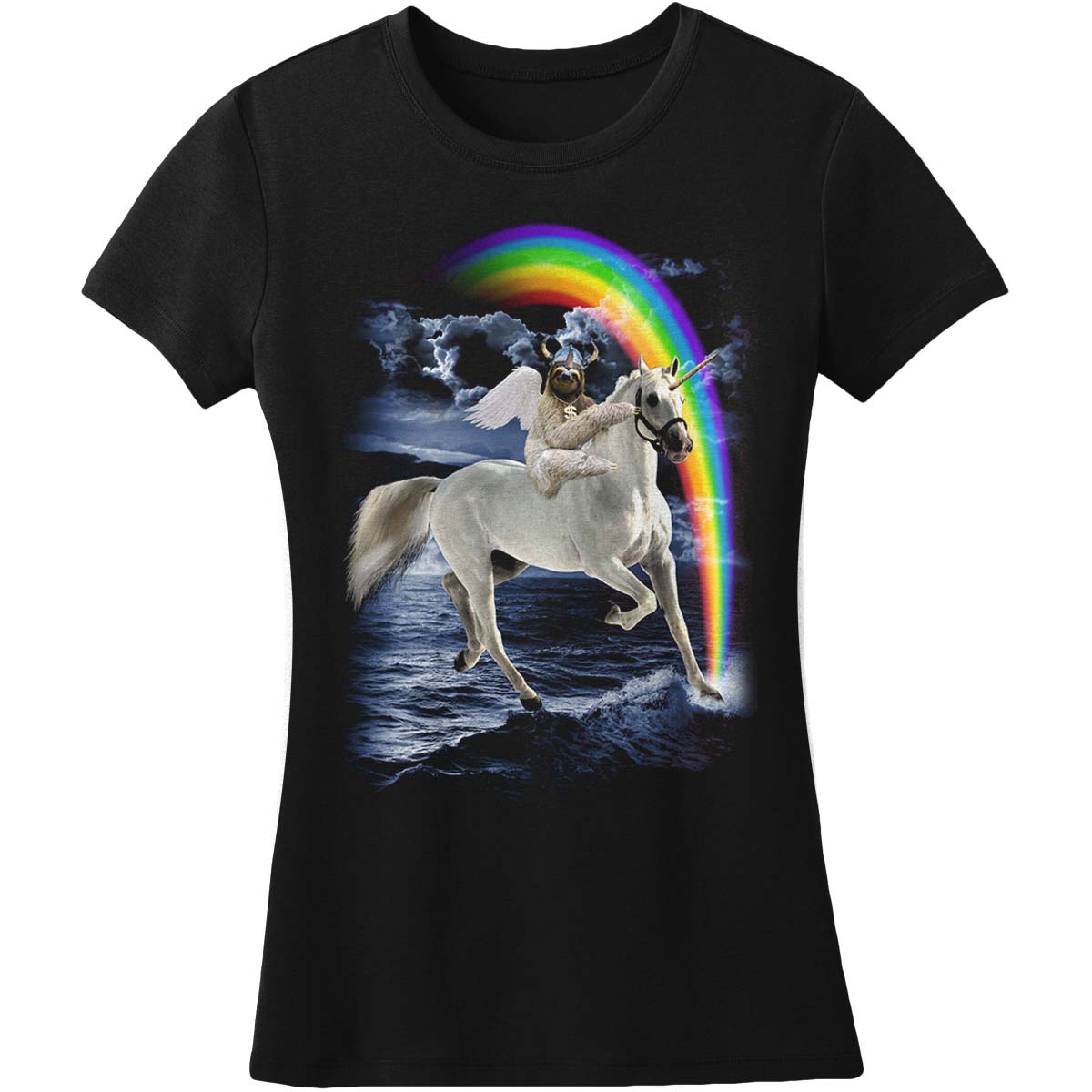 Humor Sloth Viking T-shirt