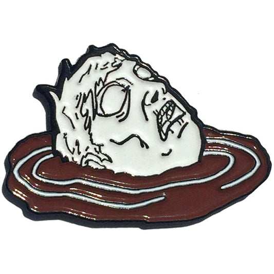 Shark Attack Blood In The Water Pewter Pin Badge
