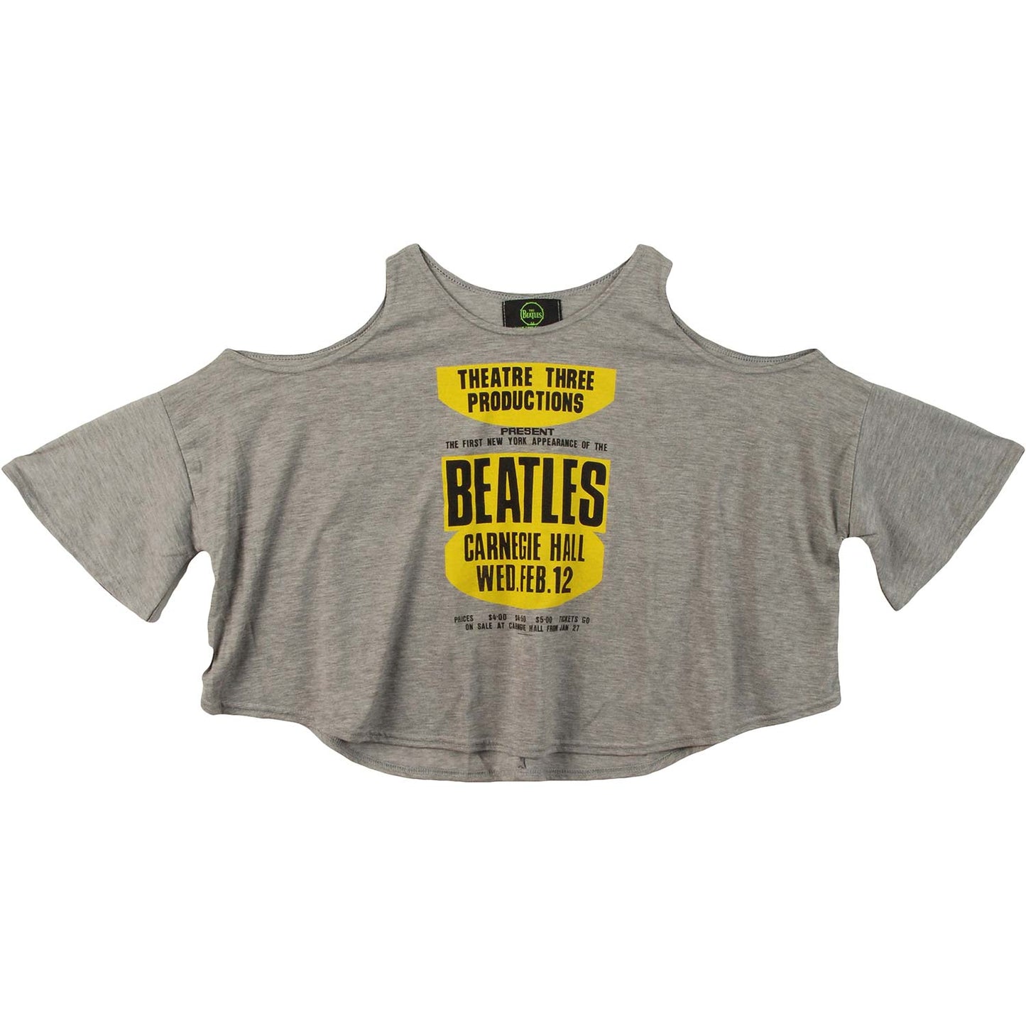 Beatles Carnegie Hall Girls Jr Fashion Top Front