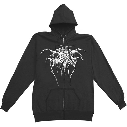 DarkThrone A Blaze In The Northern Sky Zippered Hooded Sweatshirt Front