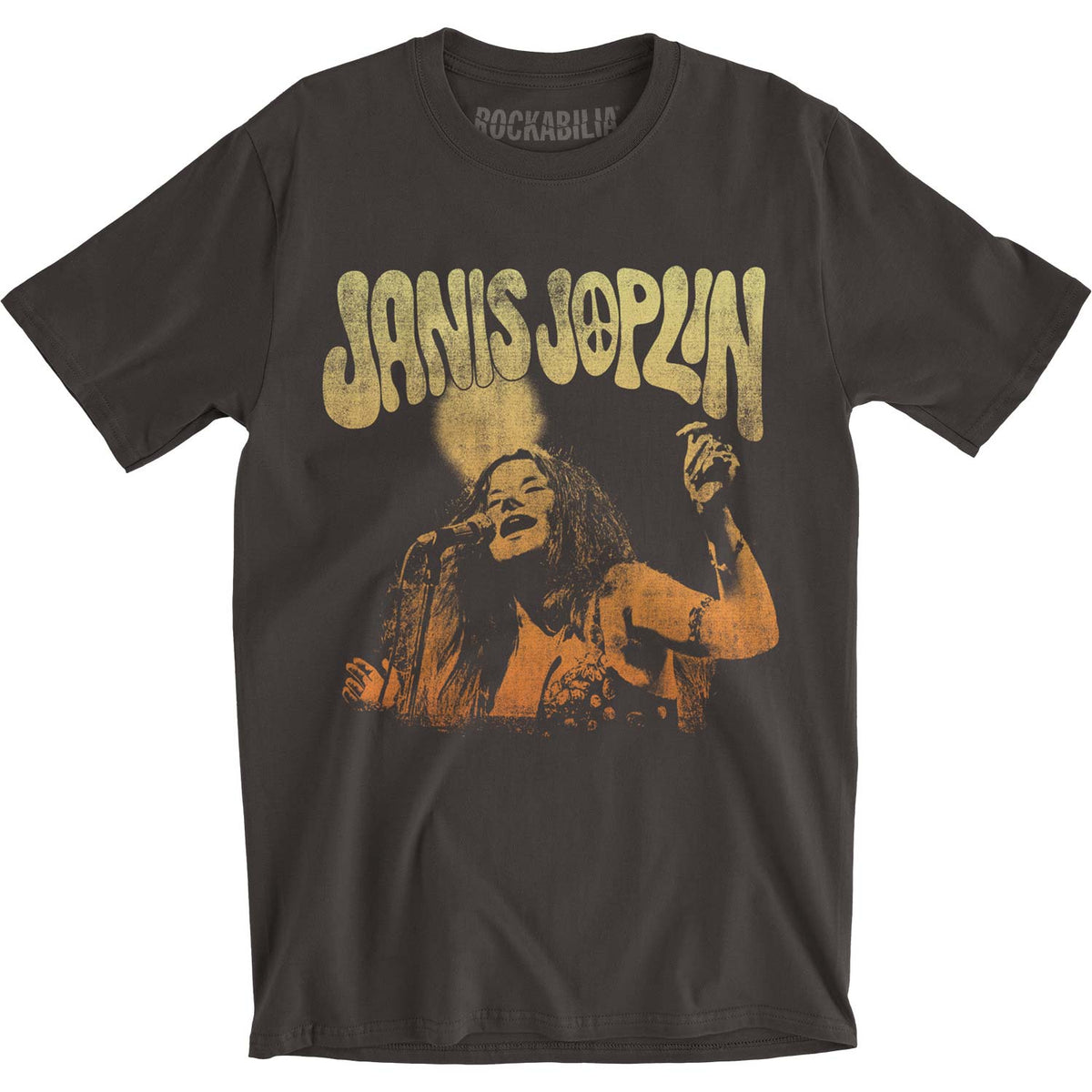 Janis Joplin Live Slim Fit T-shirt Front