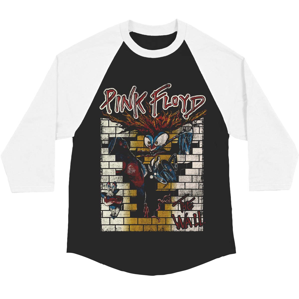 Pink Floyd The Wall Vintage Baseball Jersey Front