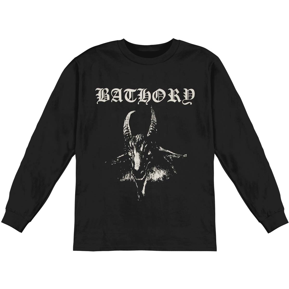 Bathory White Goat Long Sleeve Front