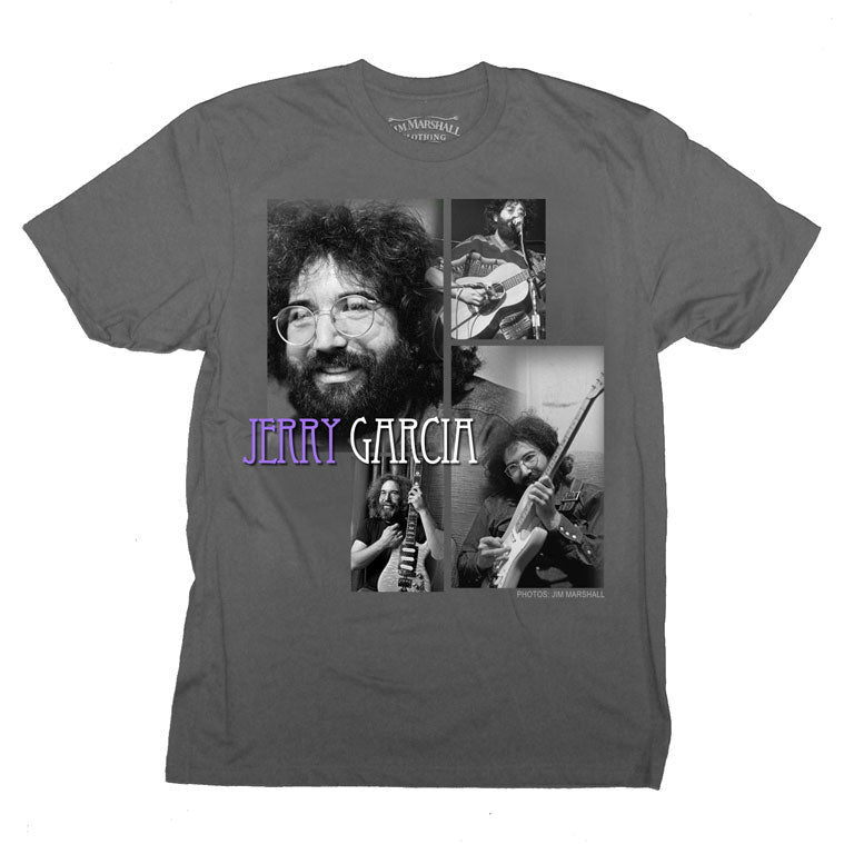 Jerry Garcia Playing Slim Fit T-shirt Front