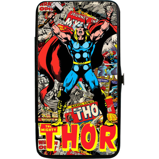 Marvel Comics The Mighty Thor Pose/Stacked Retro Comics Girls Wallet Front