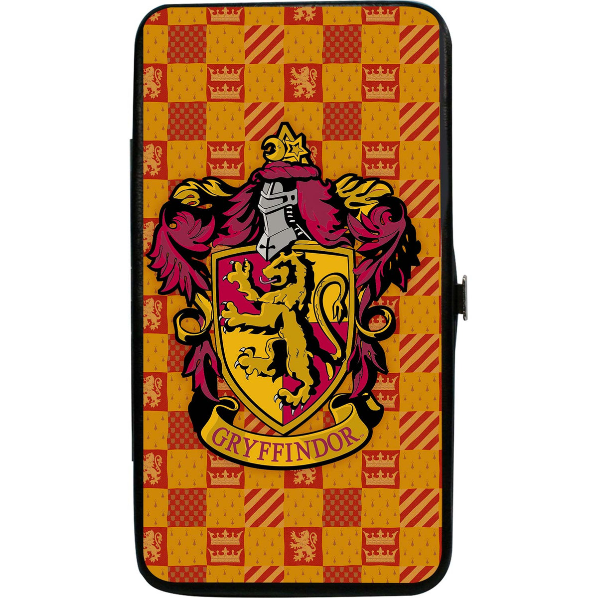 Harry Potter Gryffindor Crest/Heraldry Checkers Golds/Reds Girls Wallet Front