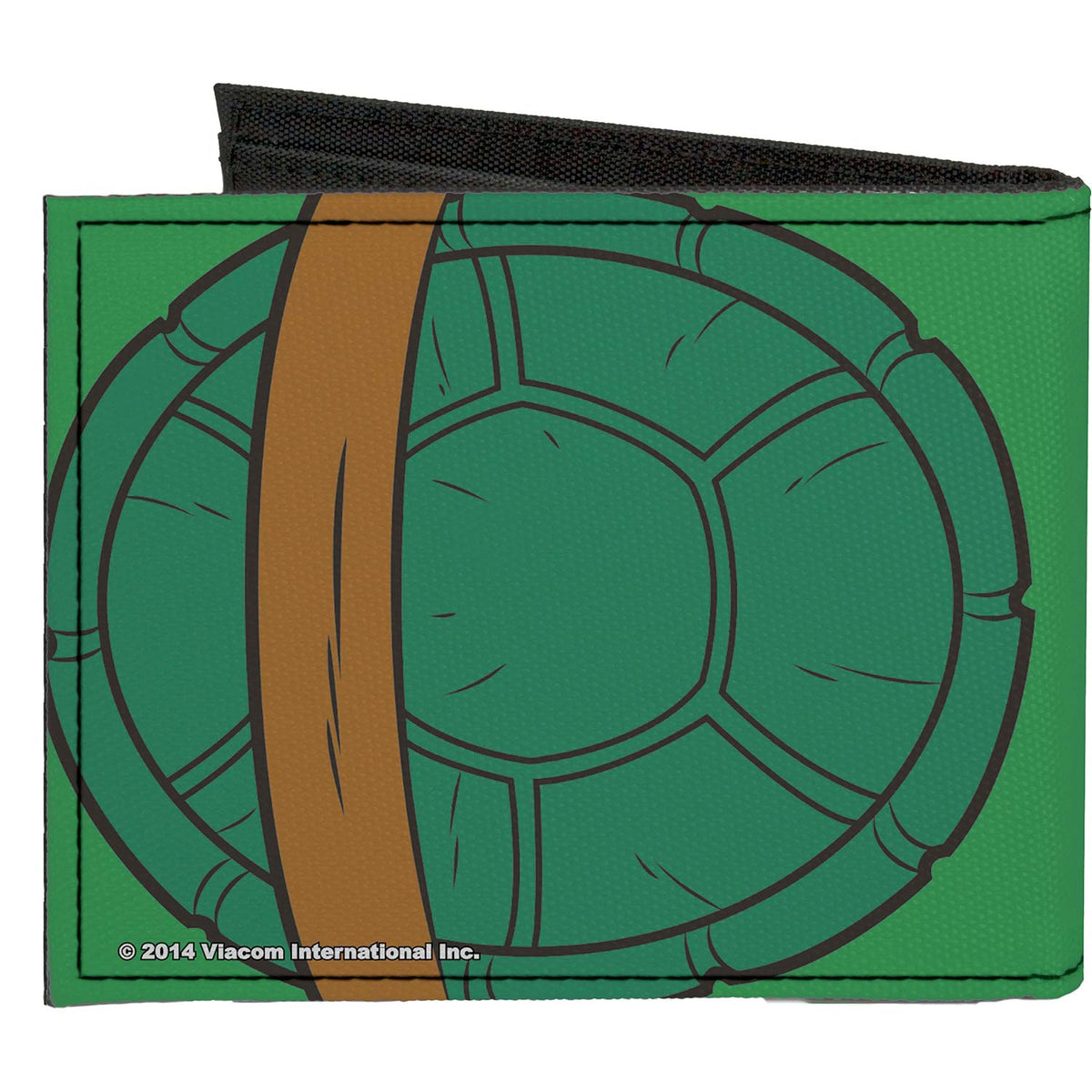 Teenage Mutant Ninja Turtles Classic  Michaelangelo Turtle Shell Greens/Browns Bi-Fold Back