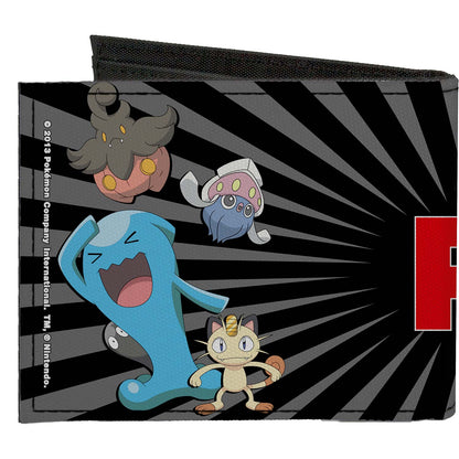 Pokemon Team Rocket Jessie/James Prepare For Trouble!  Pok�mon Group Pose Rays Black Bi-Fold Back