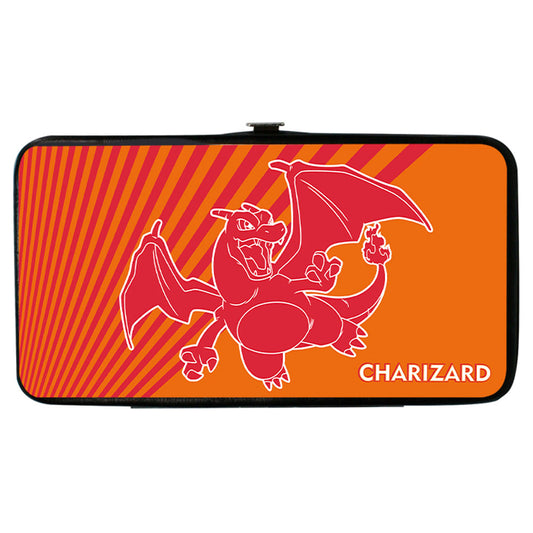 Pokemon Charizard Pose Orange/Red Girls Wallet Front