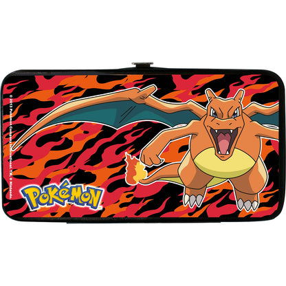 Pokemon Pok�mon Charizard Close Up Pose2 Flames Black/Orange/Red Girls Wallet Back