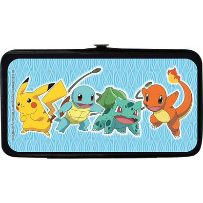 Pokemon Pok�mon/Pikachu & Kanto Starter Pok�mon Stripe Blue Poke Ball Monogram Girls Wallet Back