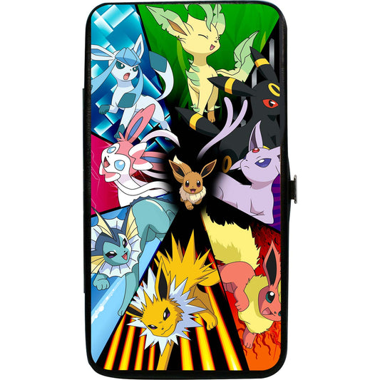 Pokemon Eevee Center Evolution Pok�mon Panels Girls Wallet Front