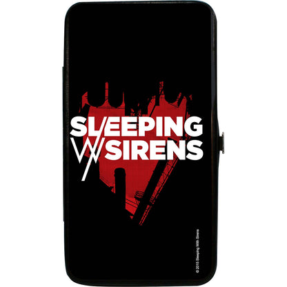 Sleeping With Sirens/Heart Black/Red/White Girls Wallet Back