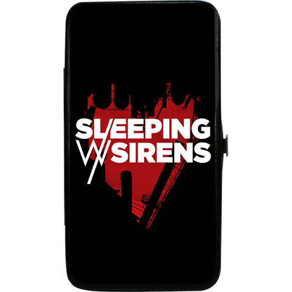 Sleeping With Sirens/Heart Black/Red/White Girls Wallet Front