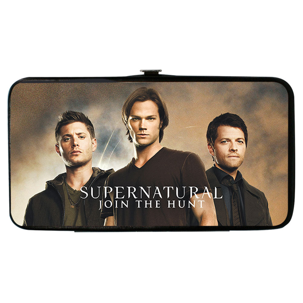 Dean, Sam & Castiel Group Supernatural Join The Hunt Girls Wallet Front
