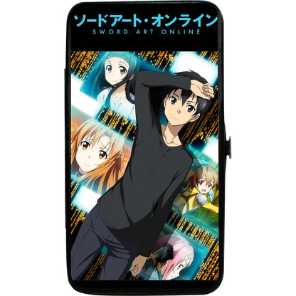 Sword Art Online Kirito Pose/Yui/Asuna/Silica/Lisbeth Blocks Girls Wallet Front
