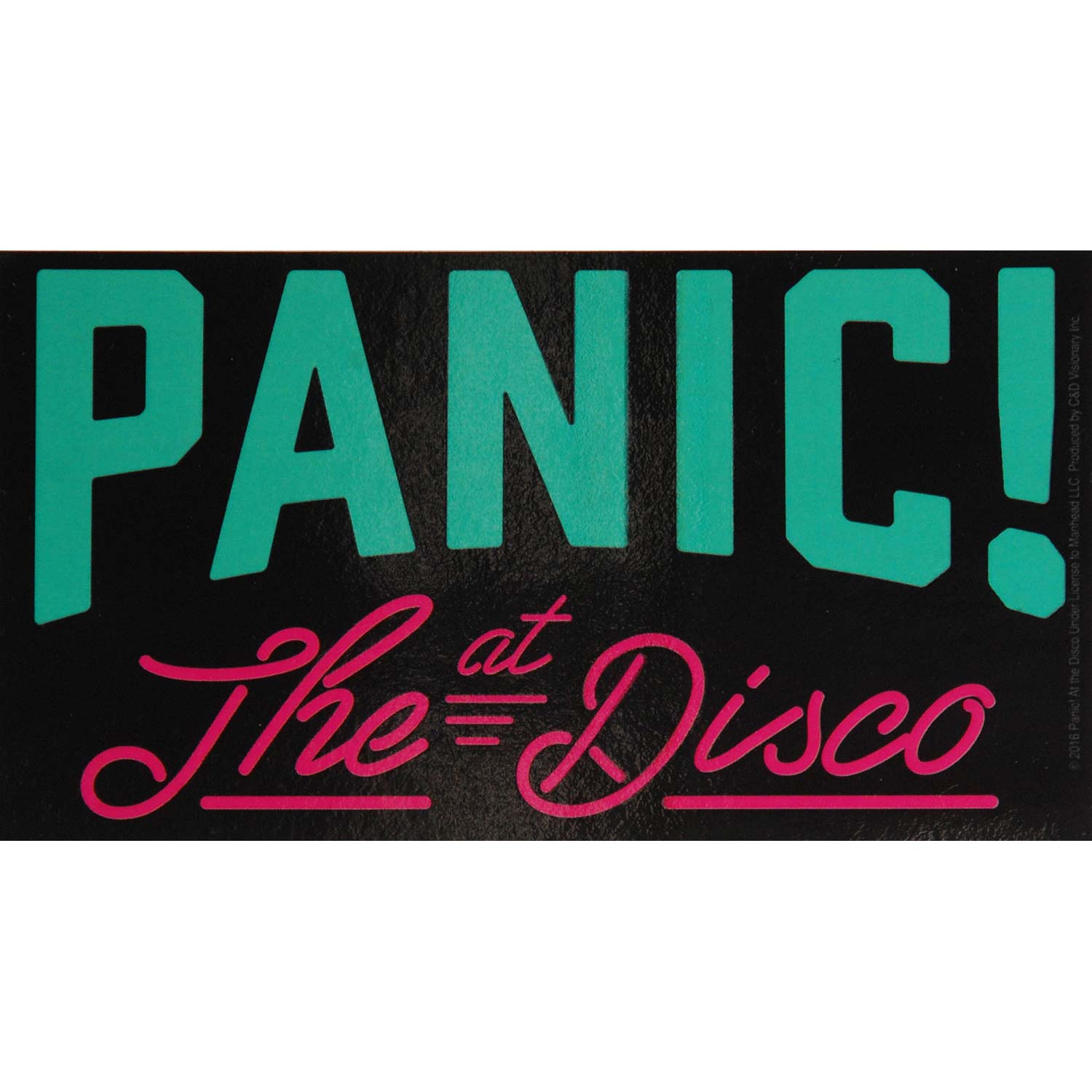 Panic! At The Disco Logo Sticker Front