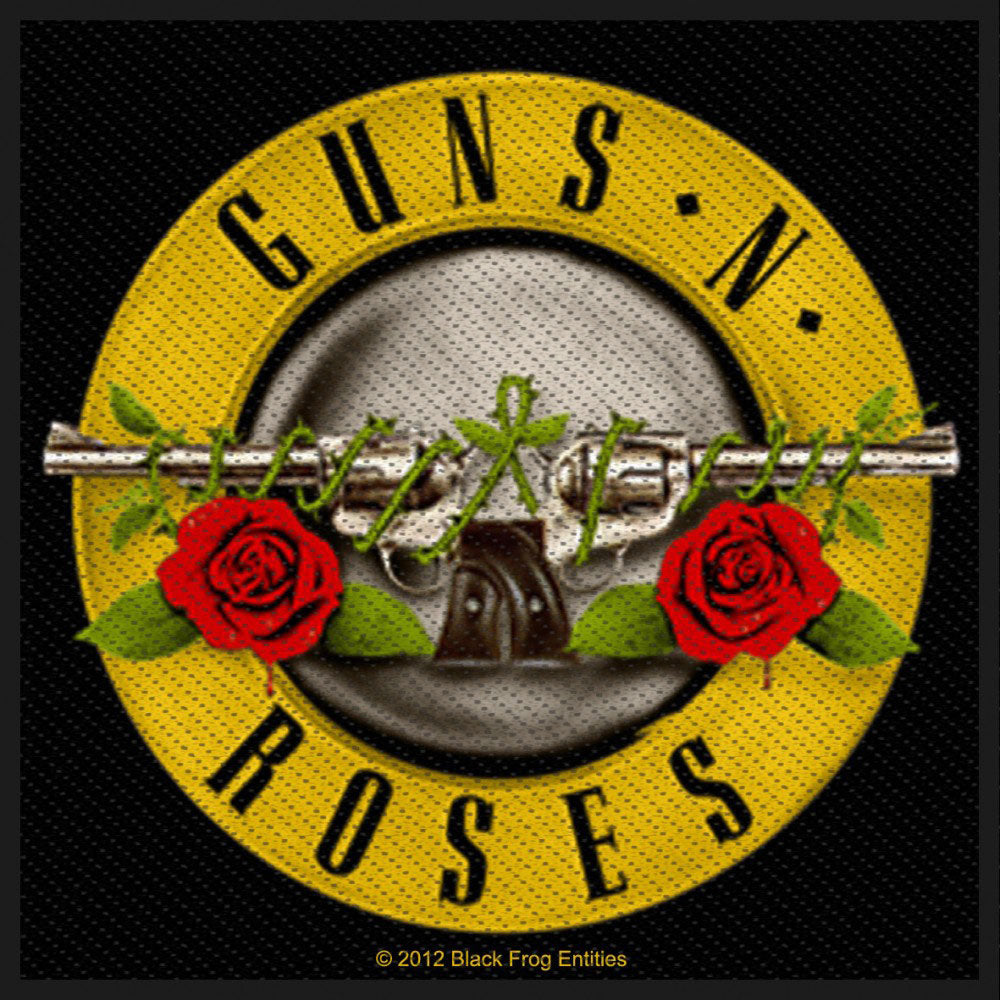 Guns N Roses Bullet Logo Woven Patch Front
