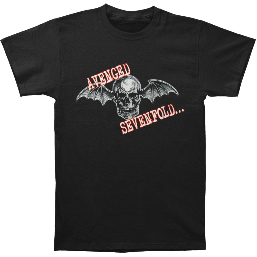 Avenged Sevenfold Skull Wings T-shirt Front