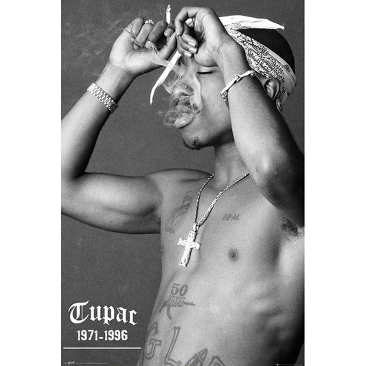 Tupac Smoke Poster Flag Front