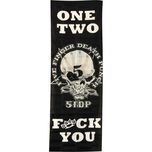Five Finger Death Punch One Two FU Door Flag Front