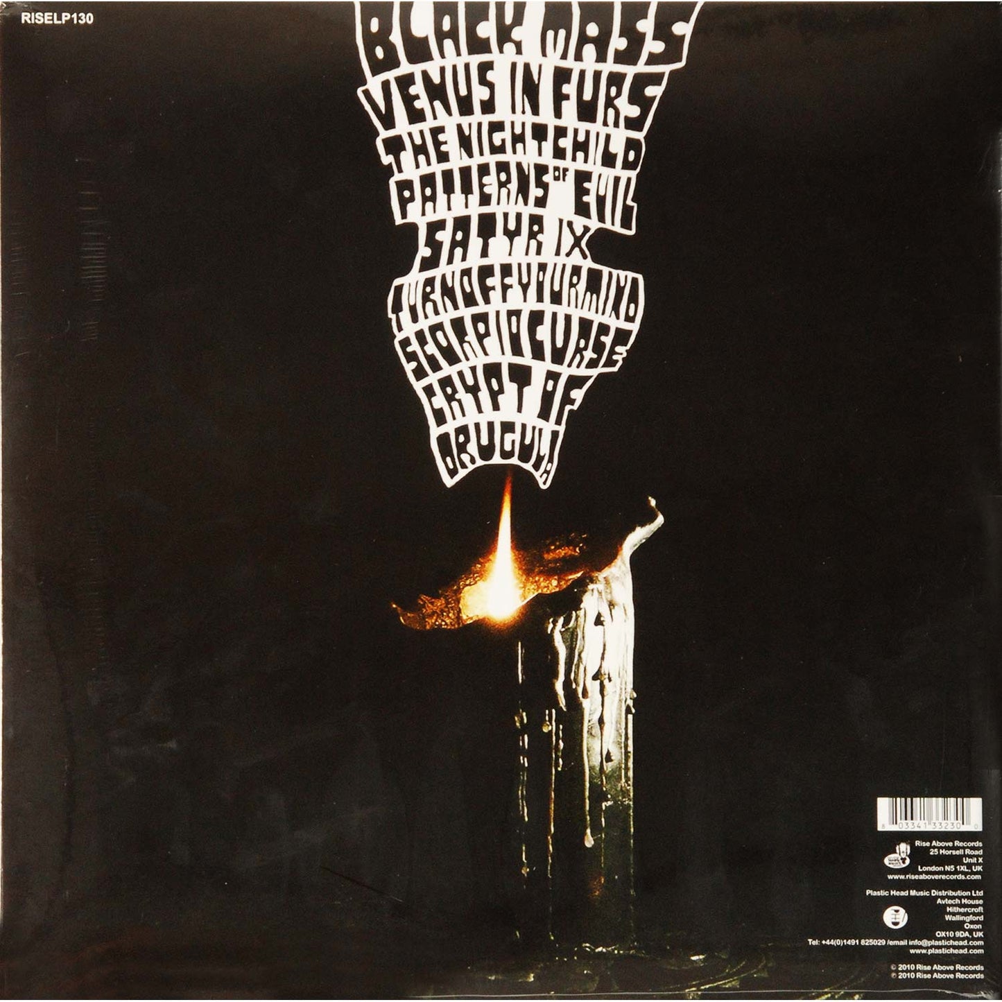 Electric Wizard Black Masses Vinyl Back