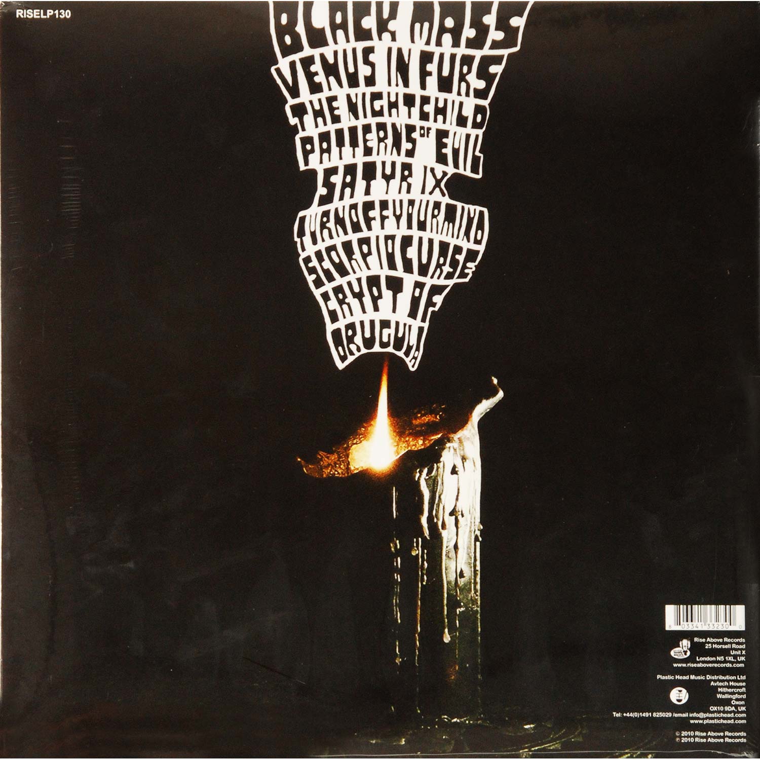 Electric Wizard Black Masses Vinyl Back