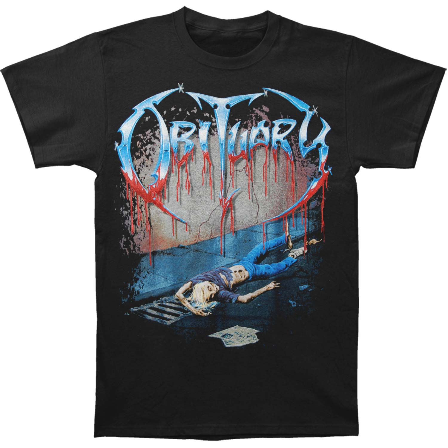 Obituary Slowly We Rot T-shirt Front