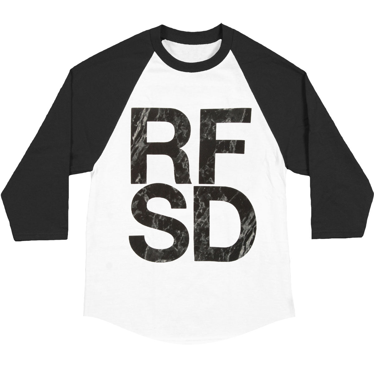 Refused RFSD Raglan (White/Black) Baseball Jersey Front