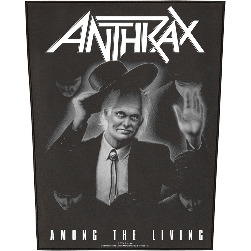 Anthrax Among The Living Back Patch Front