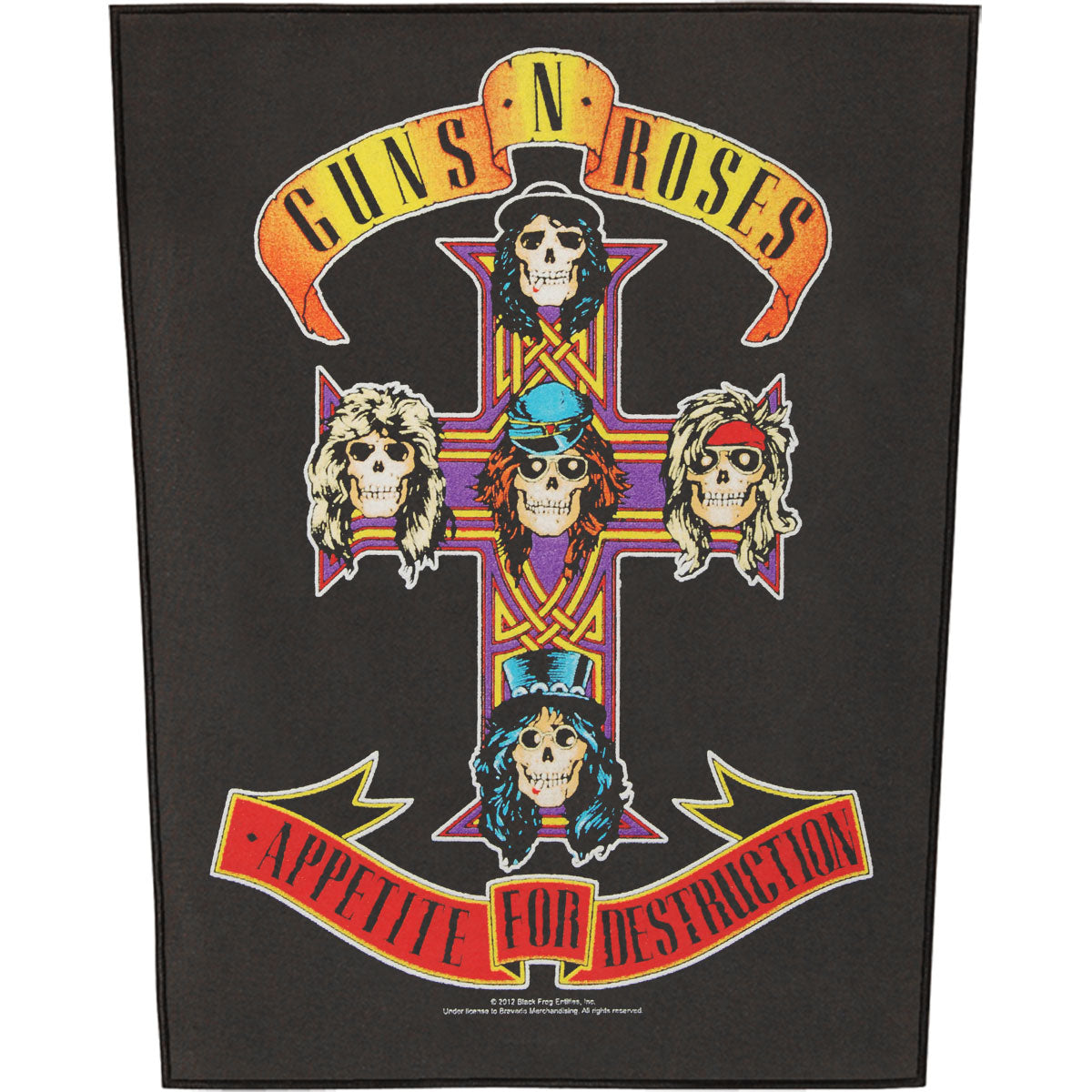 Guns N Roses Appetite For Destruction Back Patch Front